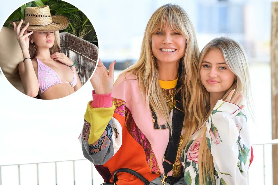 La Hija De Heidi Klum Leni De A Os Se Relaja En Bikini Rosa