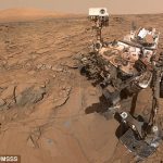 En 2012, Curiosity (en la foto) serpenteaba sobre un antiguo lecho marino marciano cuando examinó una serie de rocas que estuvieron expuestas a agua líquida hace miles de millones de años.