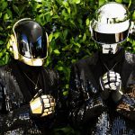 Thomas Bangalter, right, and Guy-Manuel de Homem-Christo, from the group Daft Punk pose for a portrait on Wednesday, April 17, 2013 in Los Angeles. (Photo by Matt Sayles/Invision/AP)