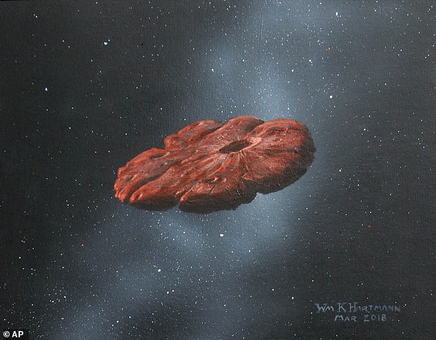 Oumuamua no es más que un trozo de un planeta similar a Plutón que fue despegado de su hogar hace unos 400 millones de años, sugiere un estudio.  El objeto también es plano como un panqueque y no tiene la forma de un cigarro como se especuló anteriormente.