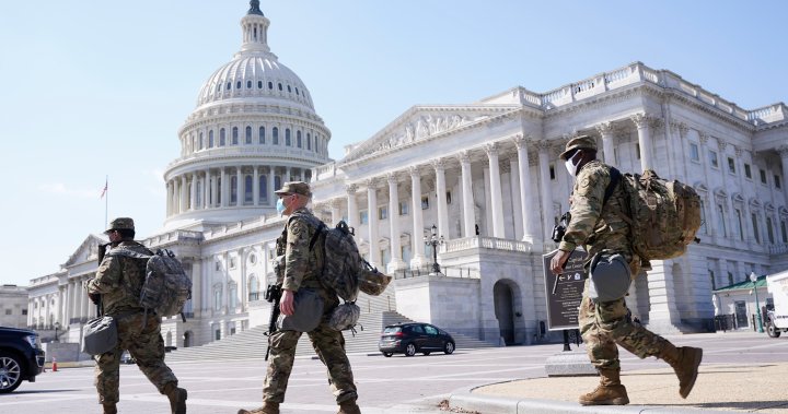 La policía pide a la Guardia Nacional que permanezca en el Capitolio de los Estados Unidos por 2 meses más