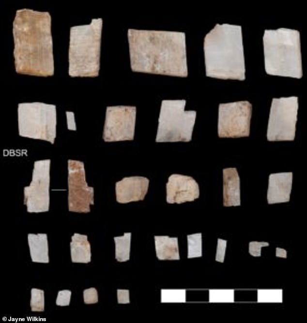 Fragmentos de cristal de calcita, probablemente utilizados en rituales, se encontraban entre los artefactos encontrados en Ga-Mohana Hill North Rockshelter en el sur de Kalahari.