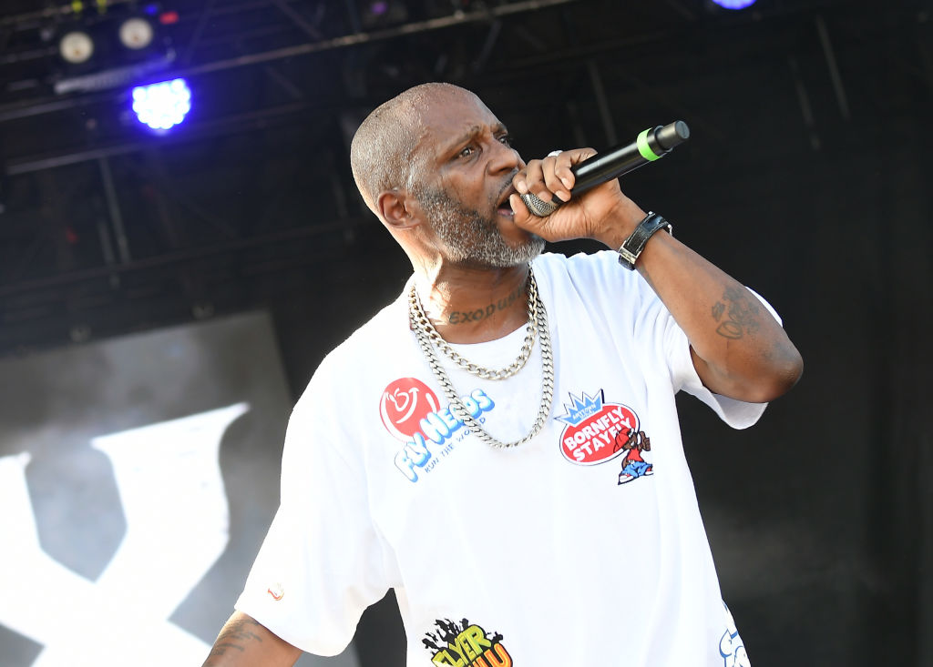 ATLANTA, GEORGIA - SEPTEMBER 08:  Rapper DMX performs onstage during 10th Annual ONE Musicfest at Centennial Olympic Park on September 08, 2019 in Atlanta, Georgia. (Photo by Paras Griffin/Getty Images)