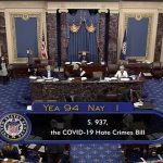 El Senado votó abrumadoramente el jueves sobre un proyecto de ley para combatir el aumento de los crímenes de odio contra los asiáticos, que ha ocurrido durante la pandemia del coronavirus.