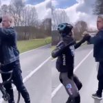 El ciclista del equipo DSM presenta una denuncia policial después de ser estrangulado por un automovilista enojado
