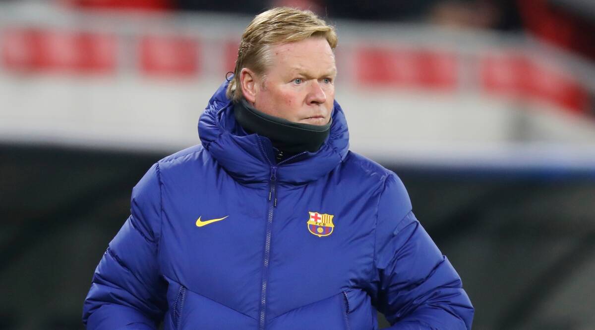 El técnico del Barcelona, ​​Ronald Koeman, golpea la prohibición antes del enfrentamiento con el Atlético de Madrid
