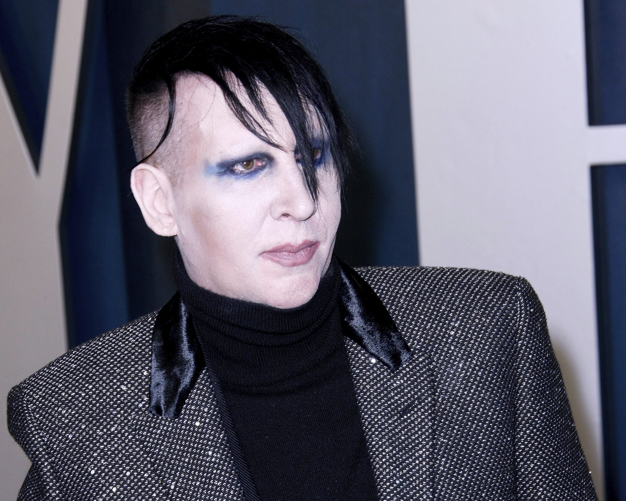 BEVERLY HILLS, CALIFORNIA - FEBRUARY 9: Marilyn Manson attends the 2020 Vanity Fair Oscar Party at Wallis Annenberg Center for the Performing Arts on February 9, 2020 in Beverly Hills, California. Photo: CraSH/imageSPACE/Sipa USA(Sipa via AP Images)