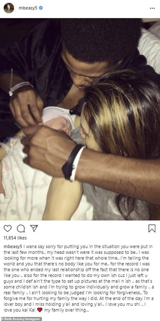 Demasiado poco y demasiado tarde: Malik Beasley se disculpó públicamente con su ex esposa Montana Yao en un extenso mensaje que compartió en Instagram el domingo por la noche.