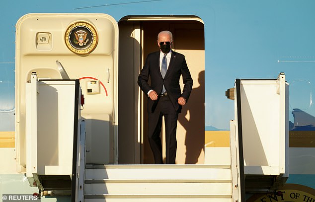 Joe Biden aterrizó en Bruselas el domingo por la noche mientras continúa su primer viaje al extranjero como presidente.