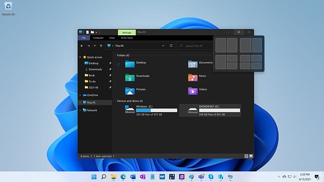 La nueva función de ajuste de Windows 11 permitirá a los usuarios mover una ventana a cualquier lugar de su pantalla