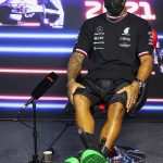 Evento: Lewis Hamilton asistió a la conferencia de prensa del Gran Premio de Fórmula Uno de Francia 2021 en el Circuito Paul Ricard en Le Castellet, Francia el jueves
