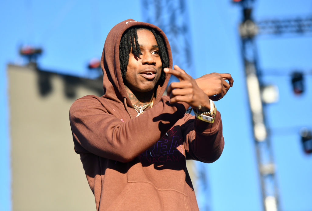 LOS ANGELES, CALIFORNIA - DECEMBER 15: Rapper Polo G performs onstage during day 2 of the Rolling Loud Festival at Banc of California Stadium on December 15, 2019 in Los Angeles, California. (Photo by Scott Dudelson/Getty Images)
