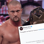 WWE intenta borrar la entrada al evento principal de Karrion Kross de las redes sociales
