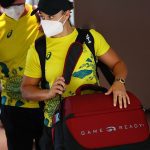 Entrante: Ashleigh Barty (en la foto) llegó a Japón el lunes antes de los Juegos Olímpicos de Tokio 2020