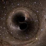 El equipo hizo este avance utilizando datos de GW150914, las primeras ondas gravitacionales detectadas, que fueron creadas por dos agujeros negros inspiradores (impresión artística) que formaron uno nuevo, un par que liberó una gran cantidad de energía ondulante a través del espacio-tiempo.