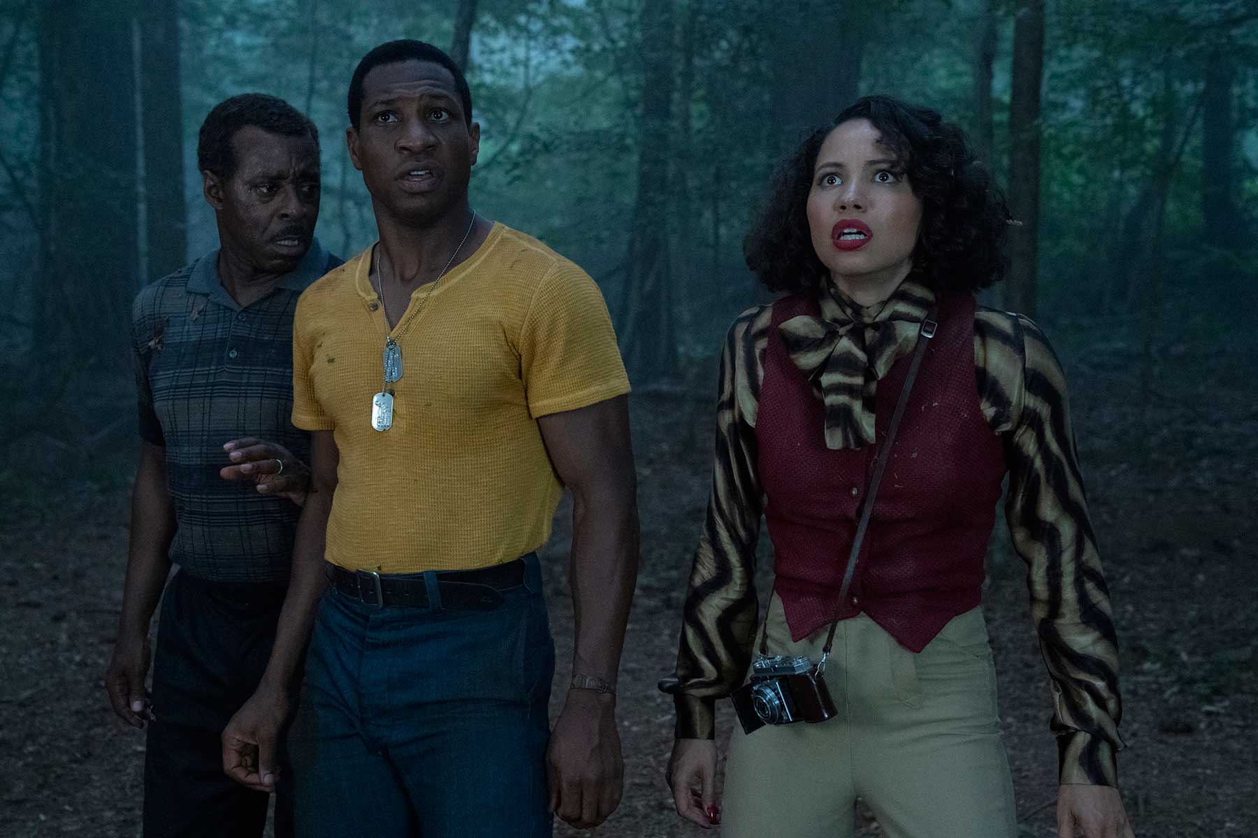 Courtney B.Vance, Jonathan Majors, and Jurnee Smollett in 'Lovecraft Country.'