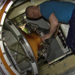 ISS crew member Roscosmos cosmonaut Novitskiy enters Nauka Multipurpose Laboratory Module