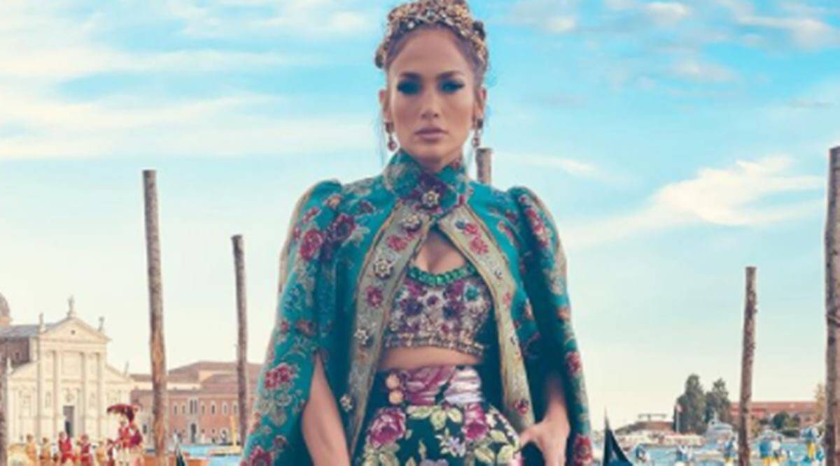 Dolce & Gabbana, Jennifer Lopez in Dolce & Gabbana, Jennifer Lopez fashion, Jennifer Lopez news, Jennifer Lopez and Ben Affleck, indian express news
