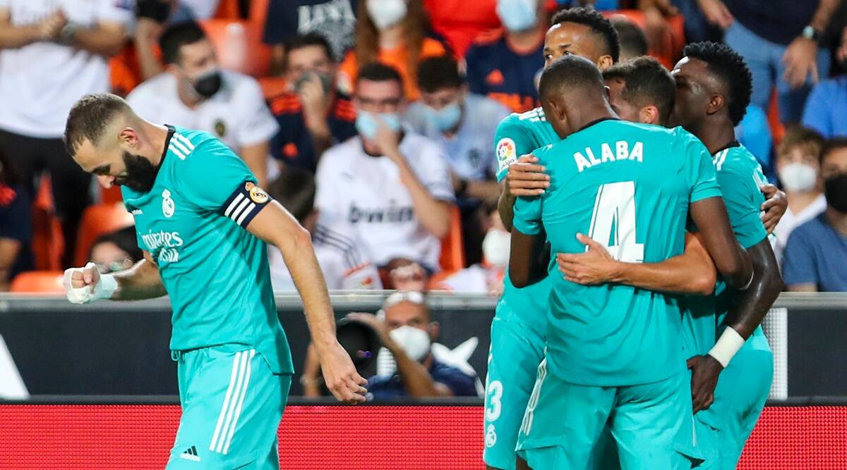 Laliga: Vinicius Junior y Benzema llevan al Real Madrid a la victoria por 2-1 en el Valencia
