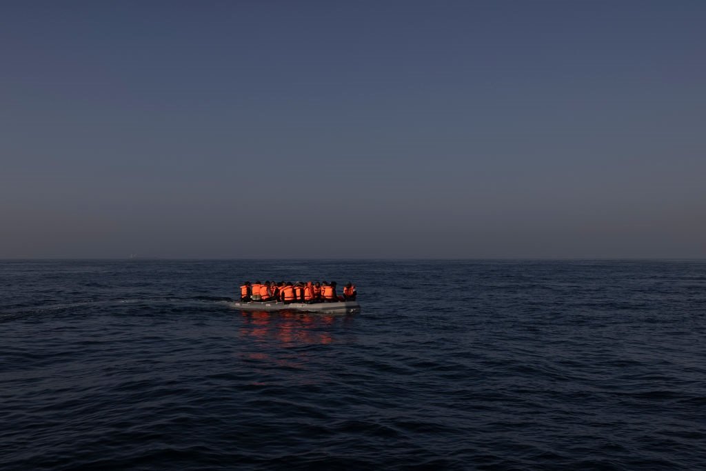 The Algerian coastguard recovered four bodies from the Mediterranean Sea and rescued 13 migrants after a boat capsized in its waters, the defence ministry said Sunday.  (File imge:  Dan Kitwood/Getty Images)