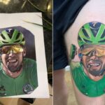 'Espero que no crea que soy un fanático bicho raro': el hombre cumple la promesa de hacerse un tatuaje de Mark Cavendish si ganaba otra carrera