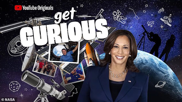 Un video de la NASA con la vicepresidenta Kamala Harris incluyó a niños actores
