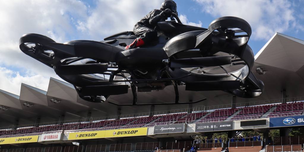 La motocicleta voladora del fabricante japonés de drones llegará a los cielos el próximo año
