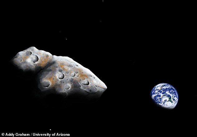 Se podrían extraer dos asteroides cercanos a la Tierra ricos en metales para obtener sus recursos.  El asteroide 1986 DA (impresión del artista) podría tener hierro, níquel y cobalto por valor de más de $ 11 billones