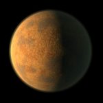 Los 'planetas de cáscara de huevo' son mundos rocosos que tienen una capa exterior ultrafina quebradiza y poca o ninguna topografía.  En la foto se muestra la interpretación de un artista de tal exoplaneta.