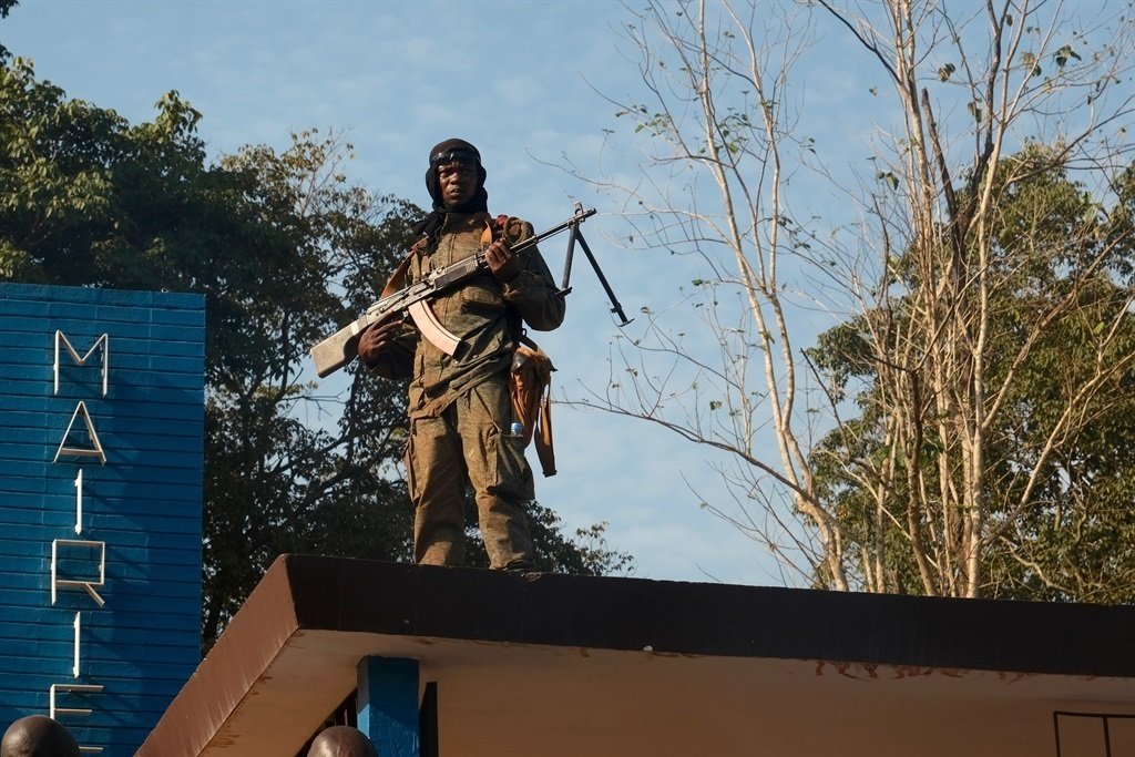 A Central African Republic army soldier