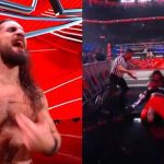 Seth Rollins atacado por un fan durante el segmento de WWE Raw