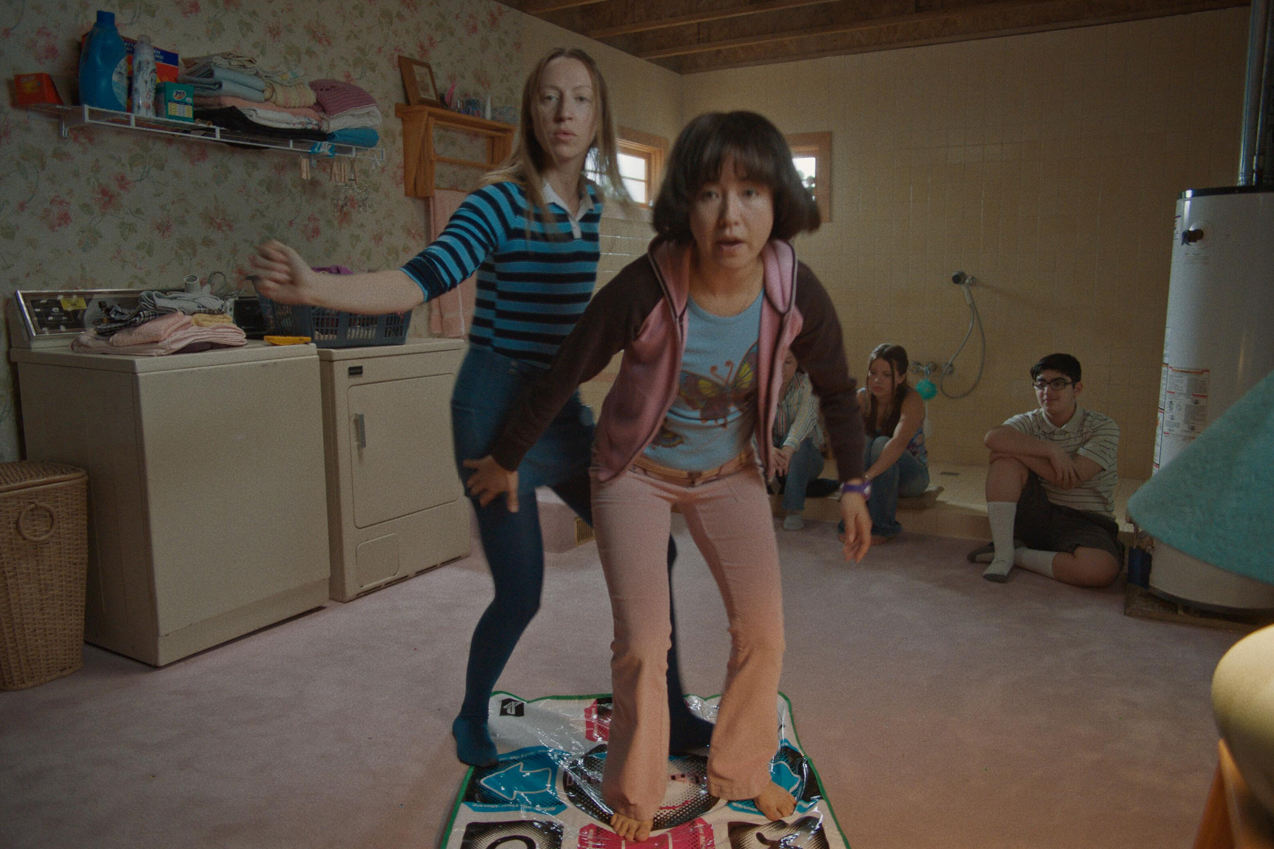 PEN15 -- “Shadow” - Episode 210 -- Anna helps her dad move into an apartment. Maya is confronted by a surprise visitor from Japan. Anna (Anna Konkle), and Maya (Maya Erskine), shown. (Photo by: Courtesy of Hulu)