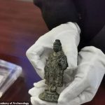 Un par de estatuas de Buda de cobre encontradas en China son las más antiguas de su tipo que se han descubierto en el país asiático.