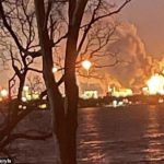 Se ha producido un incendio masivo en una refinería de petróleo de Exxon Mobil en Baytown cerca de Houston, Texas, poco después de que los lugareños informaran de una 'explosión' que 'sacudió casas'