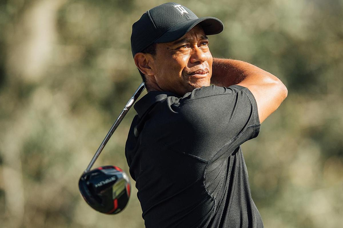 Tiger Woods usa el driver TaylorMade Stealth Plus + durante el PNC Championship Pro-Am
