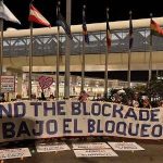 Vigilia contra el bloqueo de Estados Unidos a Cuba en ciudades de todo el mundo