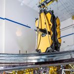 The James Webb Space Telescope undergoing tests at a Northrop Grumman facility in Redondo Beach, Calif., in 2020. (Chris Gunn/NASA via The New York Times)