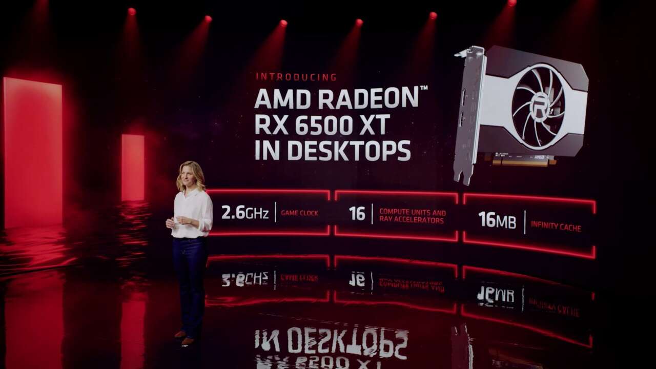 AMD anuncia una nueva GPU de gama baja de $ 200 en CES, RX 6500