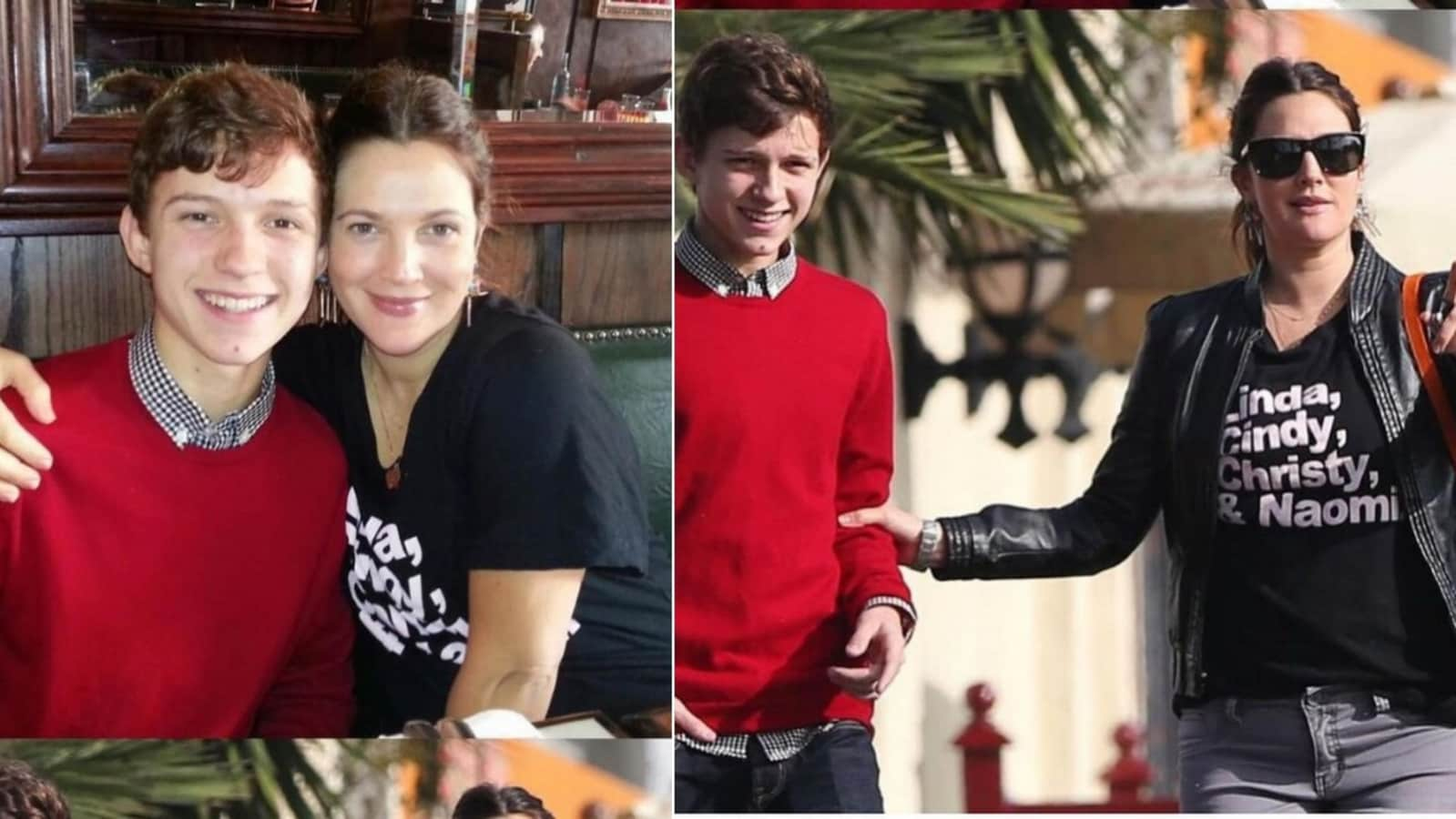 Drew Barrymore comparte fotos antiguas con Tom Holland, lo elogia por 'convertirse en un héroe' y 'enamorarse de Zendaya'
