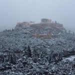 En imágenes: la nieve cubre Grecia y Turquía después de una fuerte tormenta
