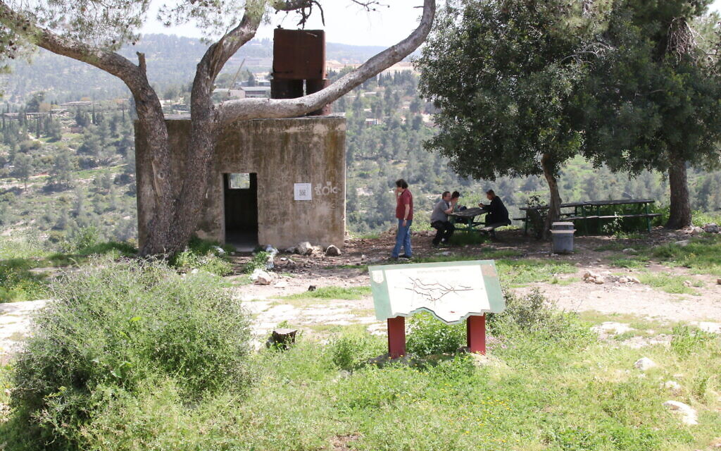 A view from the ruins of an ancient Hasmonean fortress in the Neve Ilan Forest. (Shmuel Bar-Am)