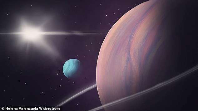 El descubrimiento de un segundo candidato a exoluna sugiere la posibilidad de que las exolunas sean tan comunes como los exoplanetas.  Esta imagen muestra la impresión de un artista de la posible exoluna.