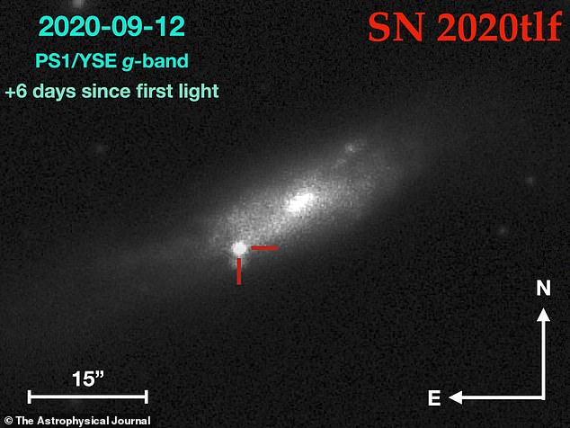 El equipo, dirigido por la Universidad Northwestern y la Universidad de California, Berkeley (UC Berkeley), vio el espectáculo dramático y violento de la autodestrucción de la supergigante roja, morir y colapsar en una supernova de tipo II (en la foto)