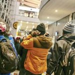 Migrantes haitianos varados en aeropuerto de Santiago de Chile