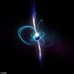 'Espeluznante': un objeto misterioso que está a solo 4.000 años luz de la Tierra es diferente a todo lo que se haya visto antes en el espacio, dijeron los astrónomos.  En la foto se muestra la impresión de un artista de cómo se vería el objeto si fuera un magnetar, que es una estrella de neutrones increíblemente magnética.