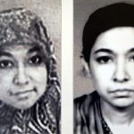 Dos fotografías de la sospechosa de terrorismo Aafia Siddiqui publicadas por el FBI en mayo de 2004