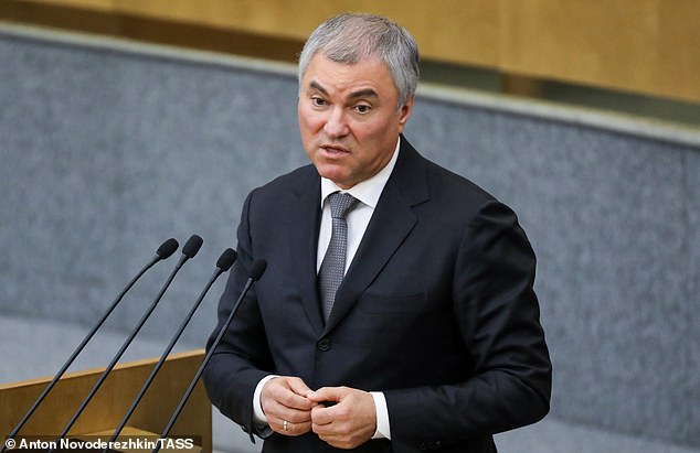 El orador parlamentario Vyacheslav Volodin (en la foto) dijo que los violadores de niños 'no pueden ser llamados humanos' y pidió una nueva ley para enviar a los infractores reincidentes al Ártico de por vida.