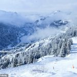 La niña de cinco años murió después de que un esquiador la embistiera a gran velocidad en la estación de esquí de Flaine, en los Alpes franceses.  En la imagen: GV del resort Flaine