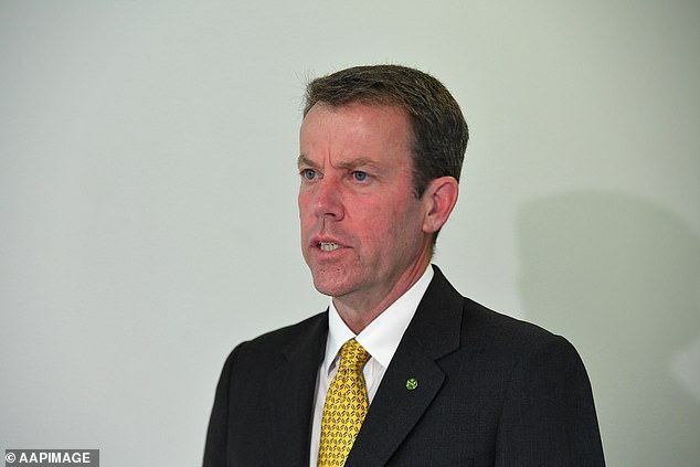 El ministro de Comercio, Dan Tehan (en la foto), advirtió que Australia promulgaría fuertes sanciones económicas contra Rusia en caso de que invadiera Ucrania.