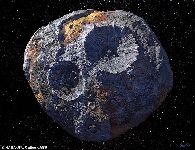 El asteroide Psyche, que se pensaba que estaba repleto de metales preciosos y con un valor de $ 10,000 billones (£ 8,072 billones) en realidad puede ser más roca dura, sugiere un nuevo análisis